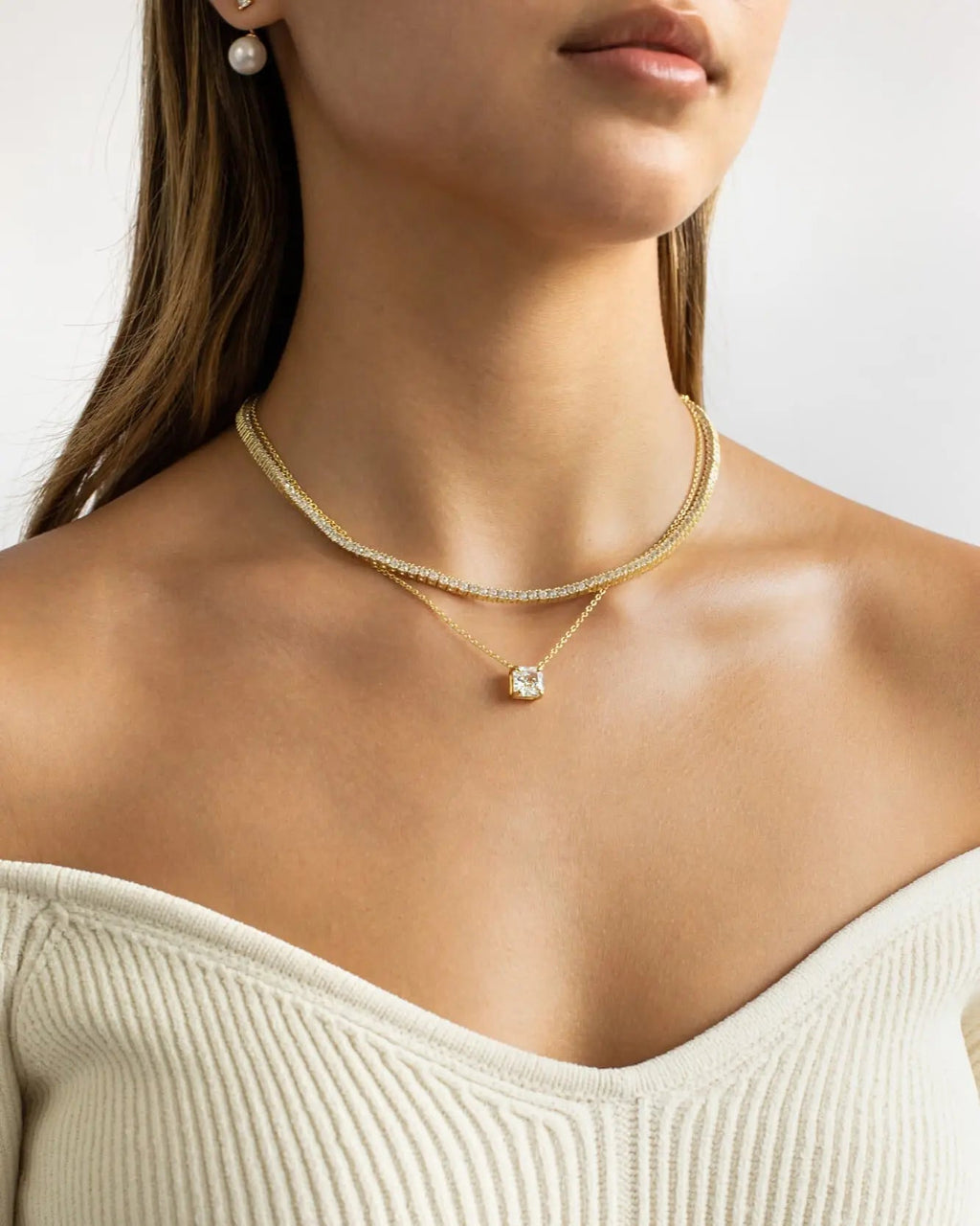 Small Tennis-Necklace (2mm)