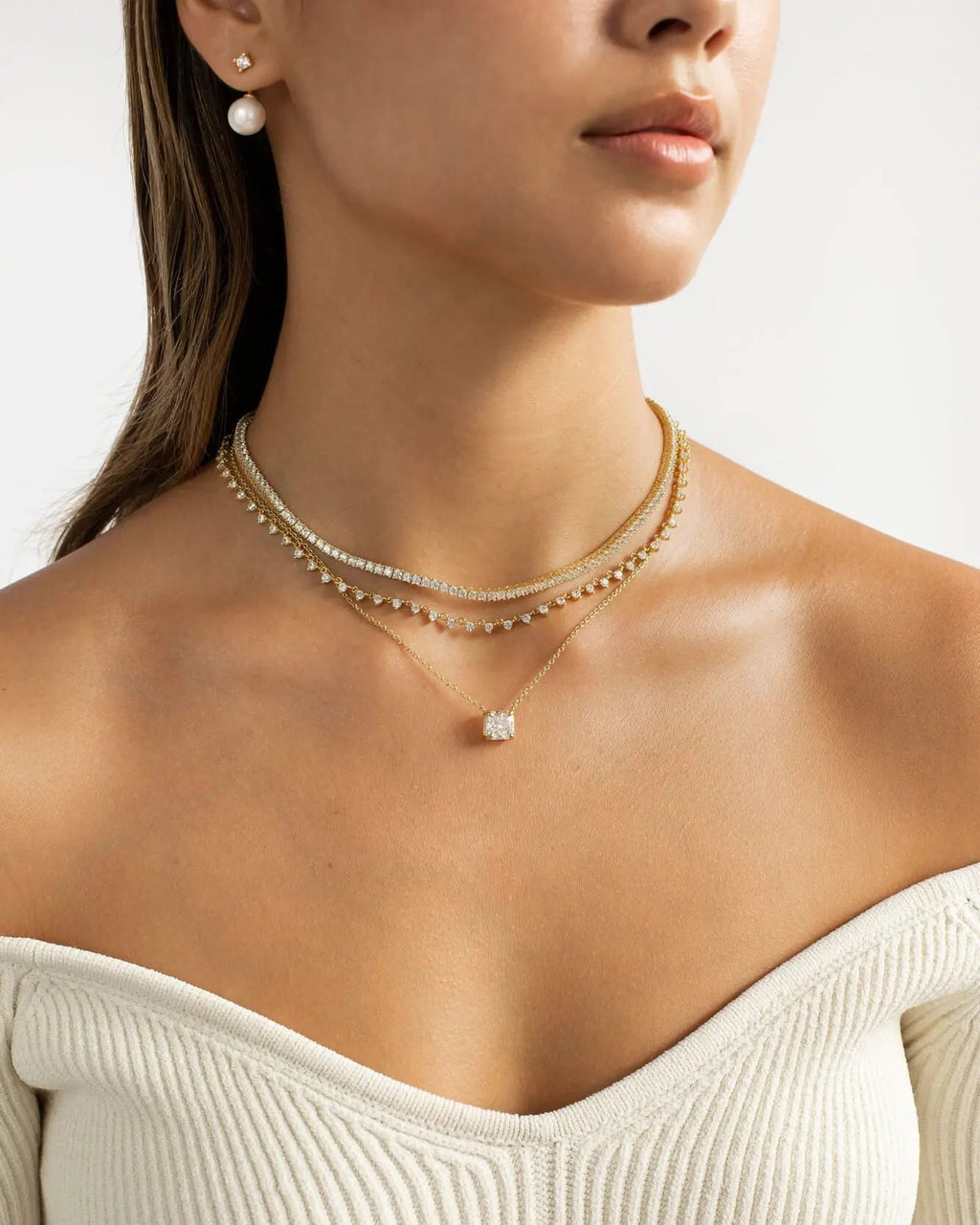 Small Tennis-Necklace (2mm)