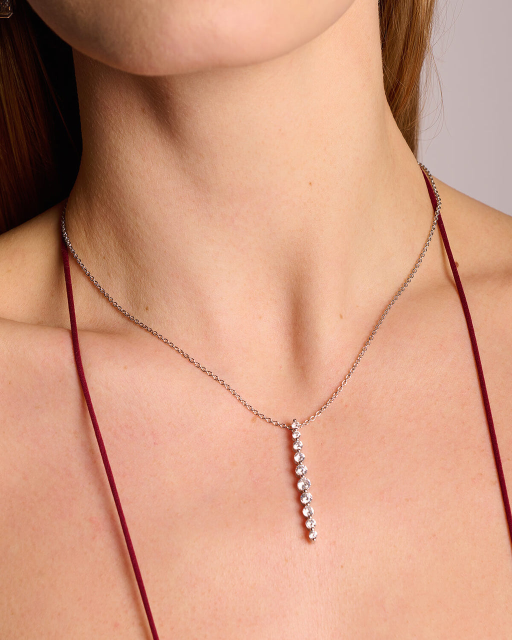 Brilliant round Pendant-Necklace