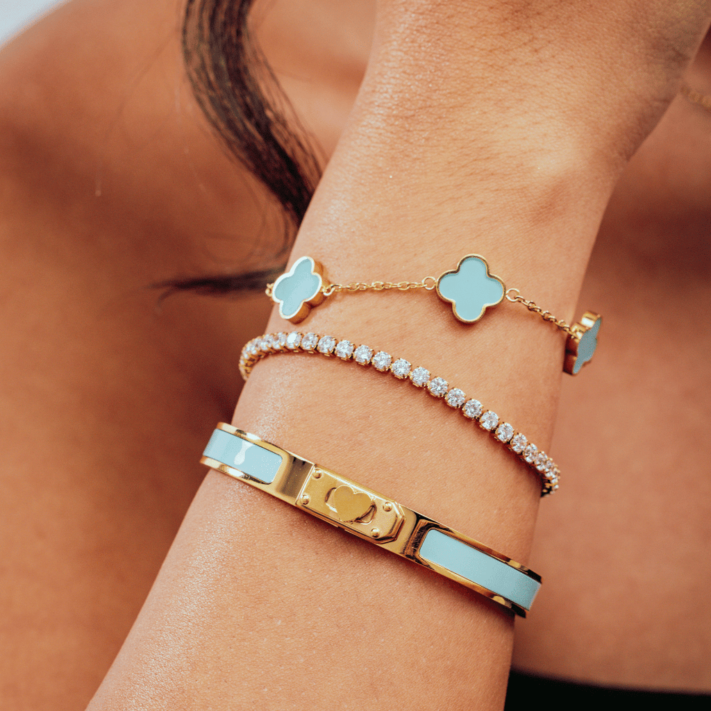 Turquoise Clover Bracelet
