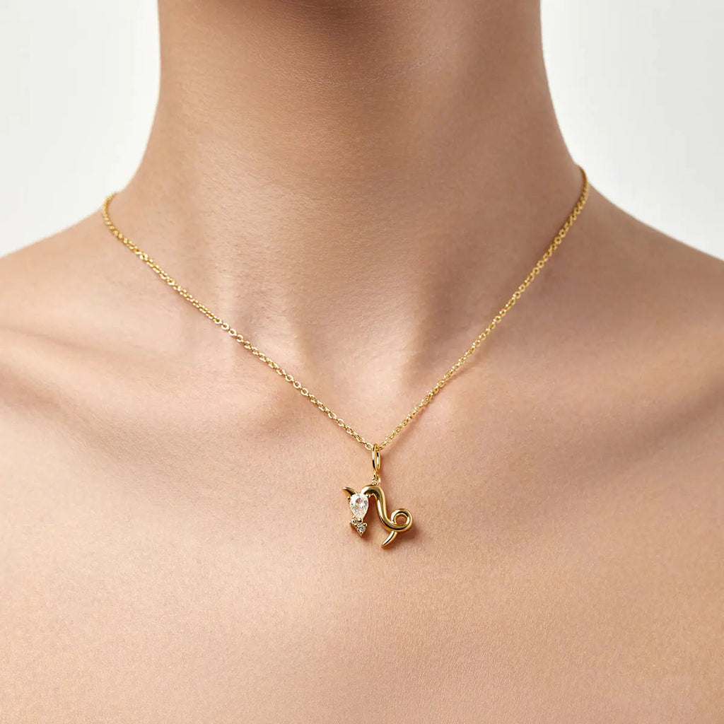 Stone chain necklace