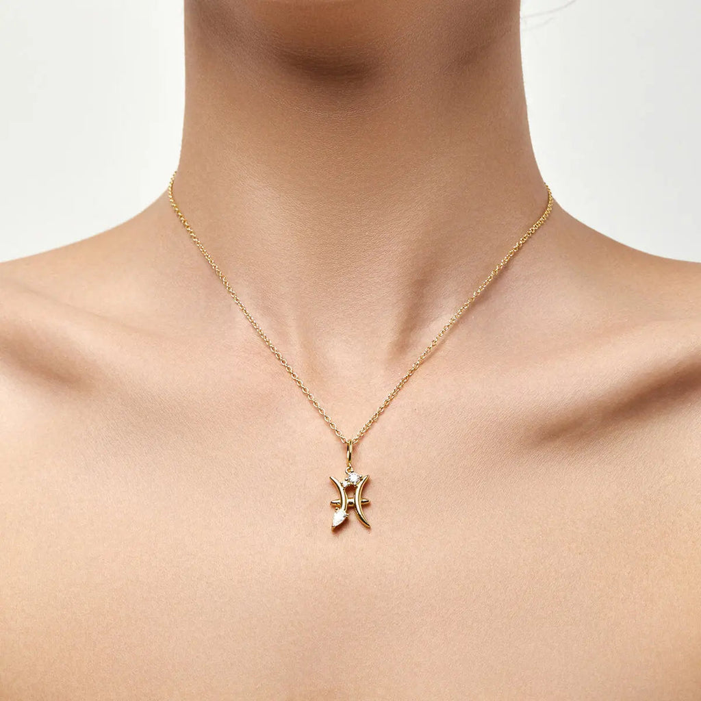 Fish sign necklace
