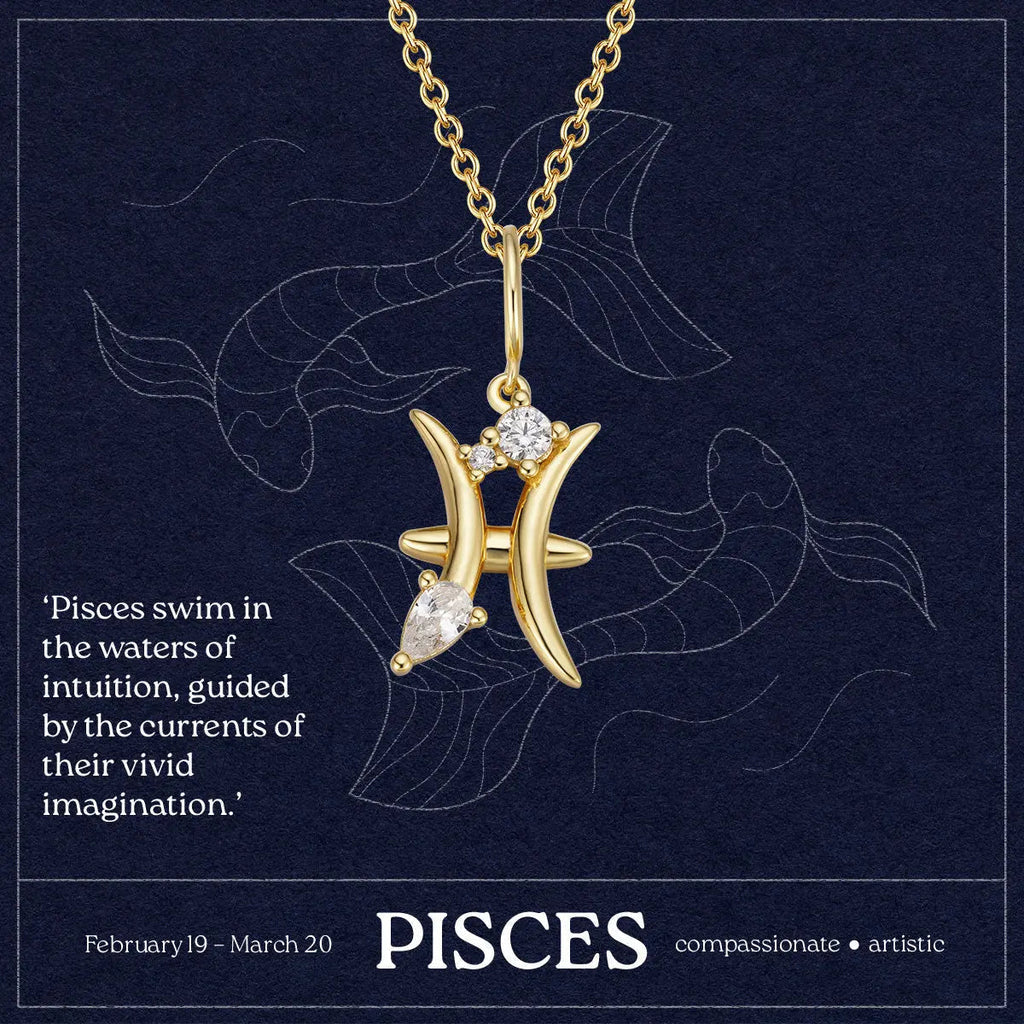 Fish sign necklace