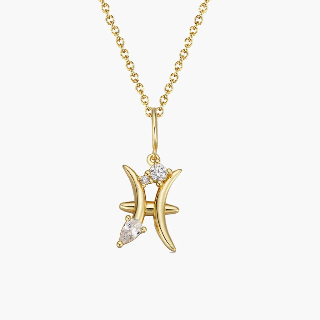 Fish sign necklace