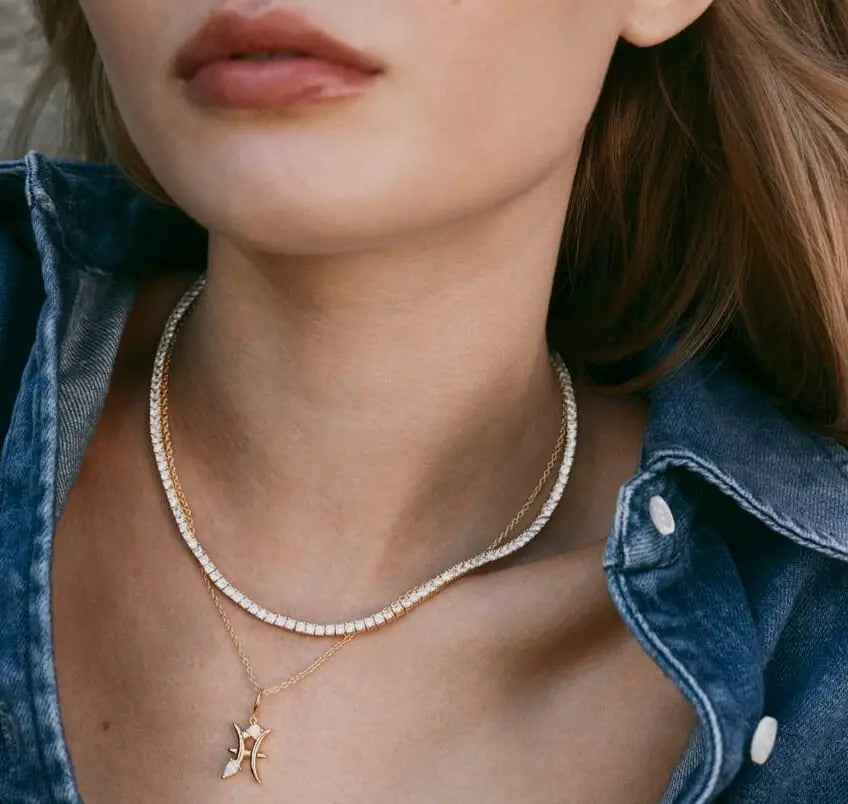 Fish sign necklace