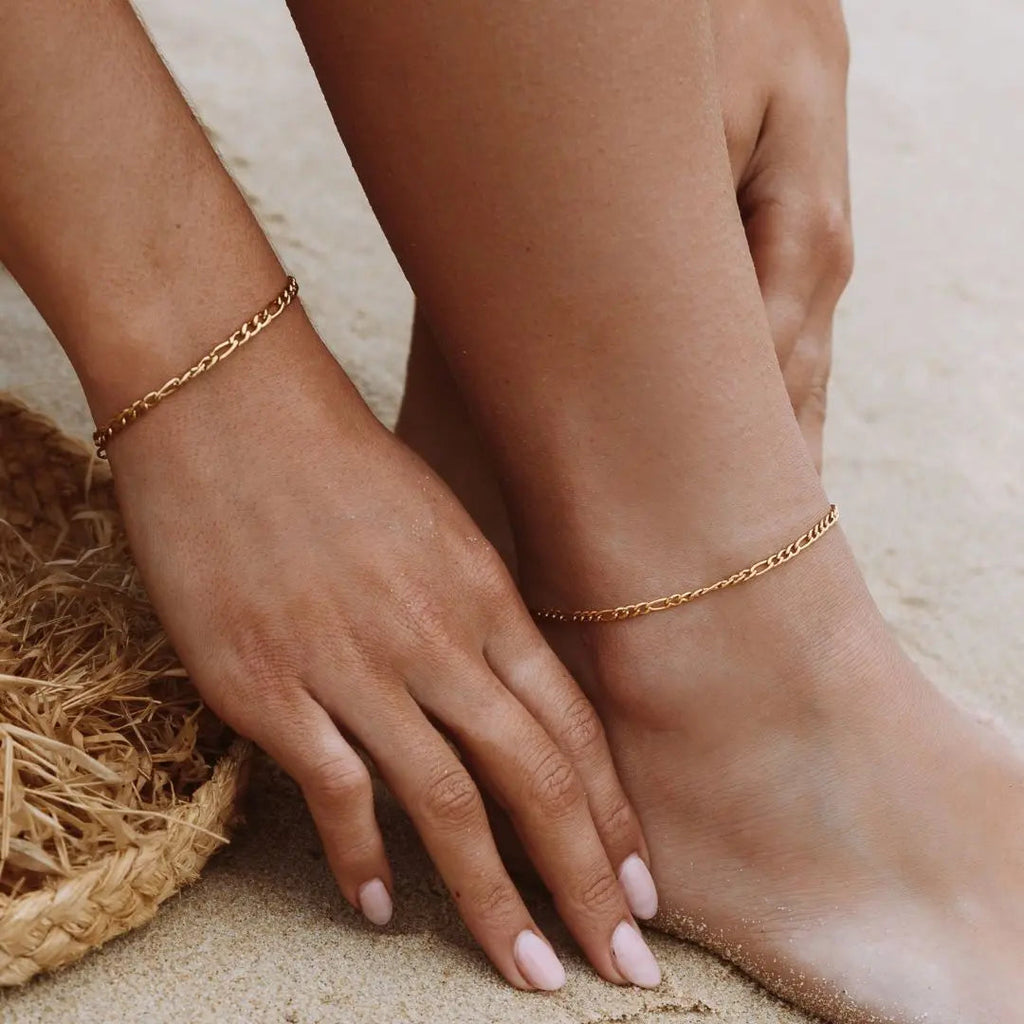 Amalfi" Figaro Anklet