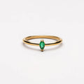 Dainty Emerald Ring