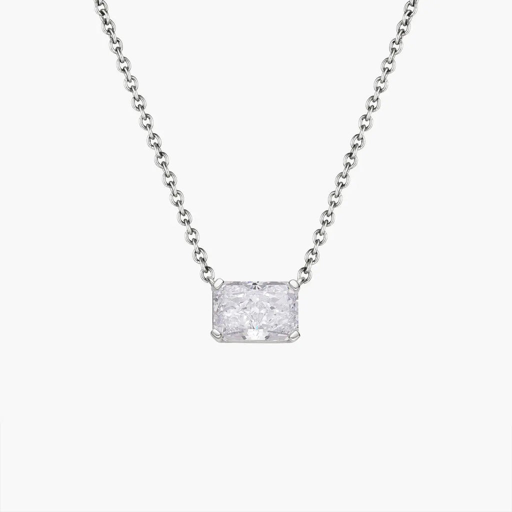 East West Radiant Pendant Necklace