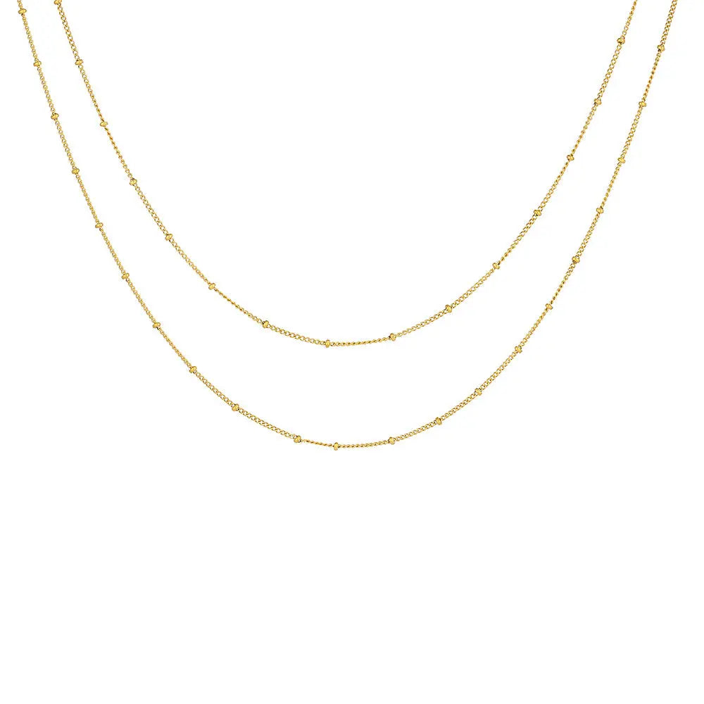 Ornos" Layered-Chain Necklace