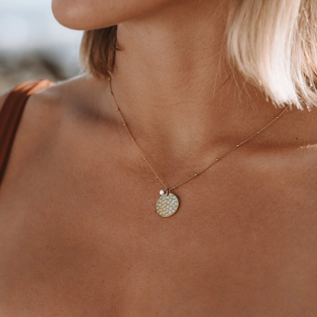 Insel-Medaillon-Necklace