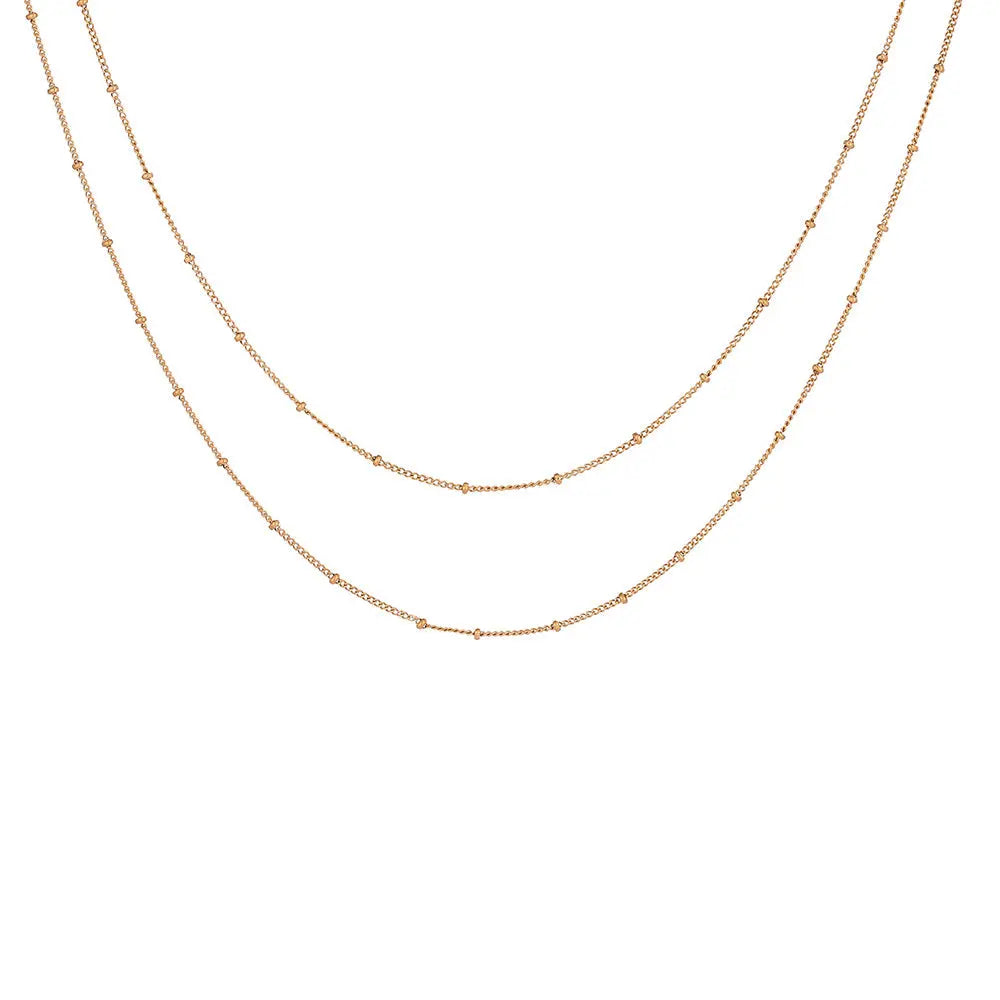 Ornos" Layered-Chain Necklace