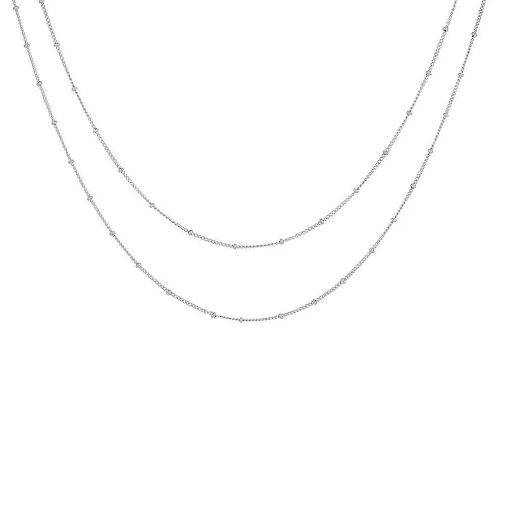 Ornos" Layered-Chain Necklace
