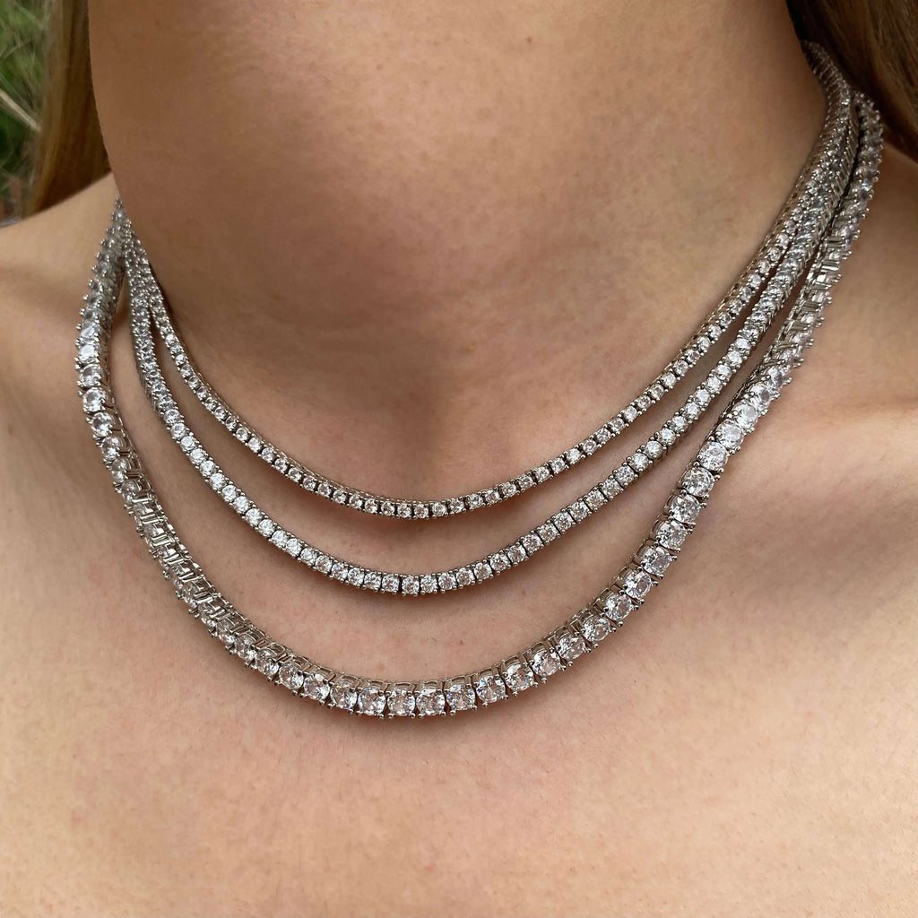 Small Tennis-Necklace (2mm)