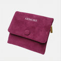 Travel Jewelry Pouch Wine Red