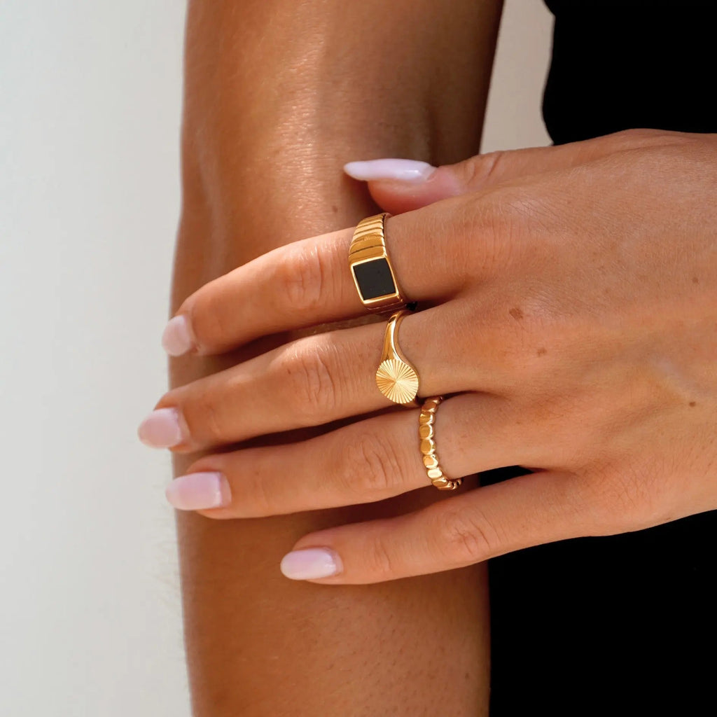 Sun sign ring